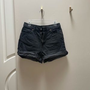 Black Jean Shorts